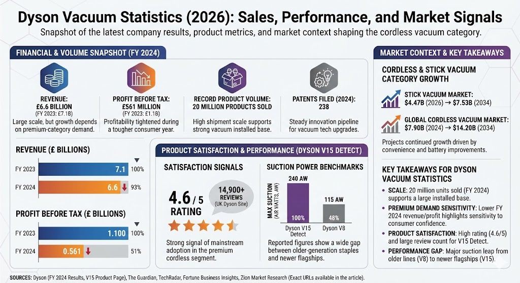 dyson vacuum statistics